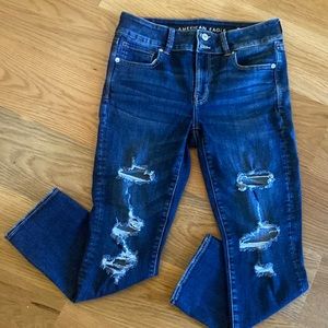 American Eagle Artist crop jeans